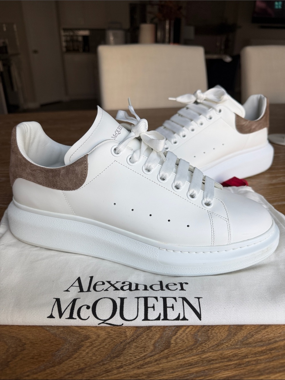 Alexander McQueen Oversized Sneaker “White Mole”
